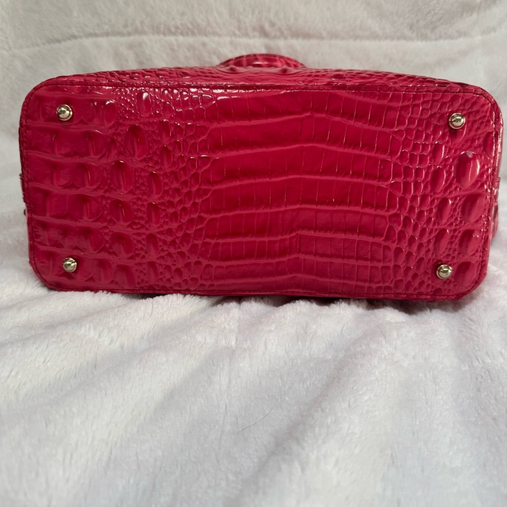Brahmin Duxbury Satchel Bag Pink/Coral - Picture 12 of 17